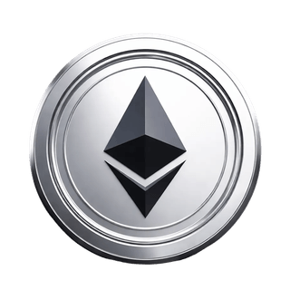 Elemento flutuante com gráfico da criptomoeda Ethereum ETH